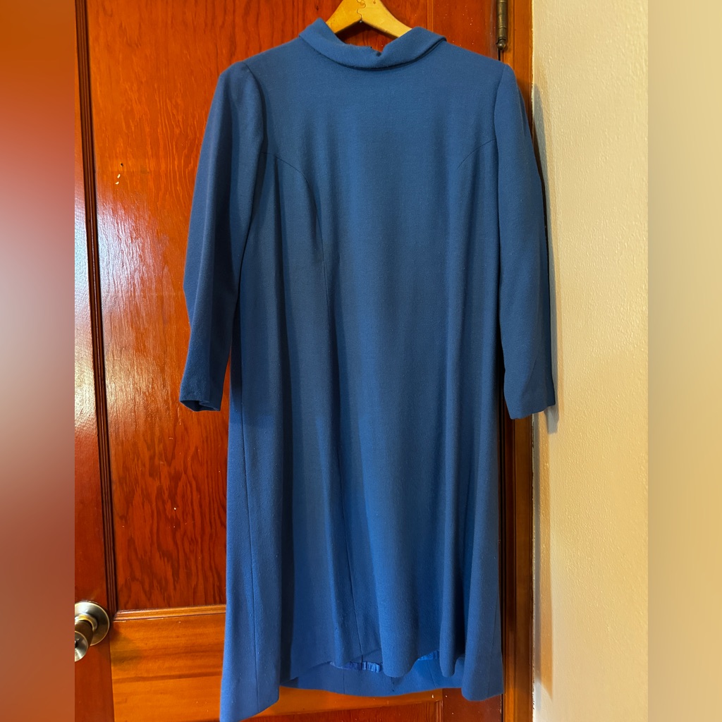 Blue Mad Men Vintage Dress